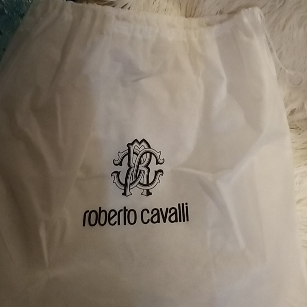 NWT Roberto Cavalli Pink Borsa Shopper w Dust Bag - Picture 3 of 8